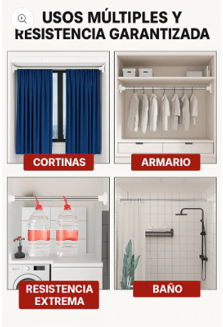 Miniatura 2 de Soporte Ajustable para Ropa 70 A 120